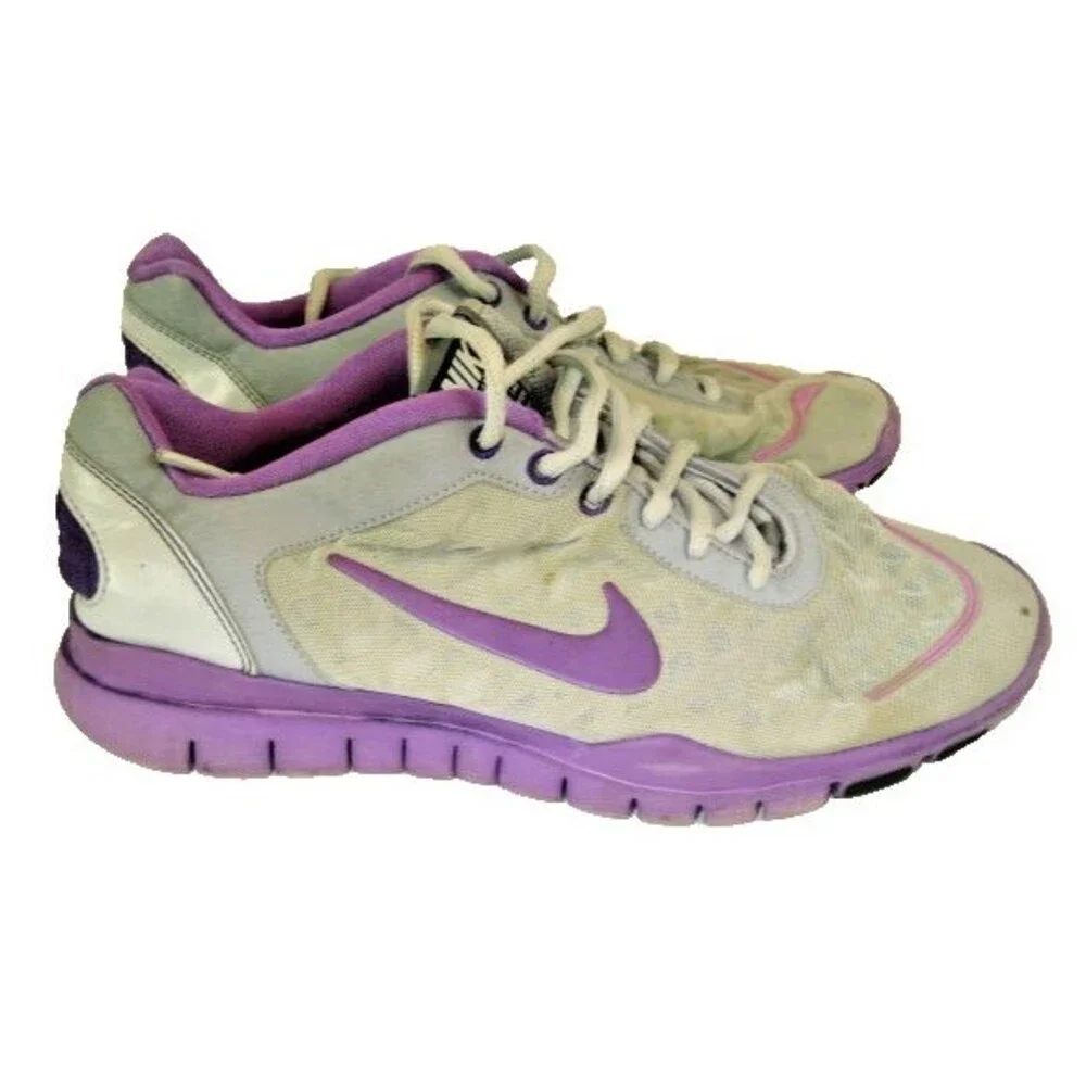 Womens Nike Free TR Luxe 2.0 Training Running Shoes Gray/Purple sz 8